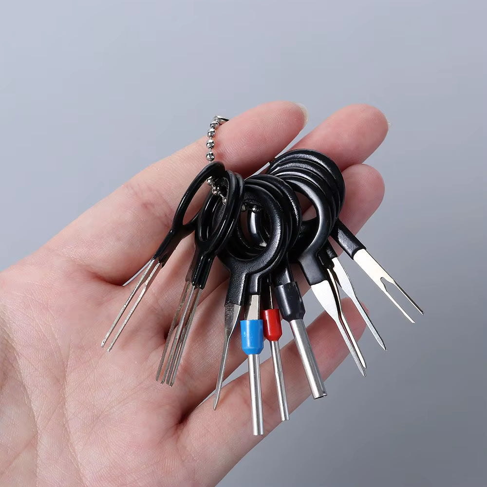 Ultimate 11/18-Piece Stainless Steel Car Wire Terminal Removal Tool Kit for Effortless Automotive Electrical Repairs