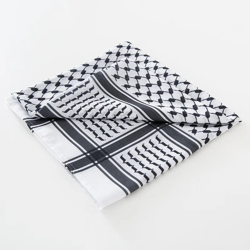 Elevate Your Style with the Arab Men's Square Keffiyeh Shemagh Scarves - The Ultimate Traditional Islamic Headwear for a Chic Middle Eastern Look