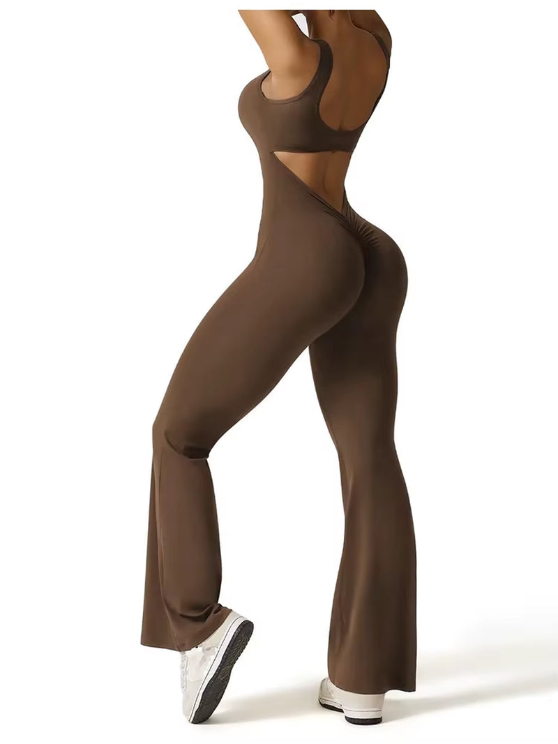 Elevate Your Summer Style with the 2025 Women's Slim Fit Backless Bodysuit – Perfect for Yoga and Sports!