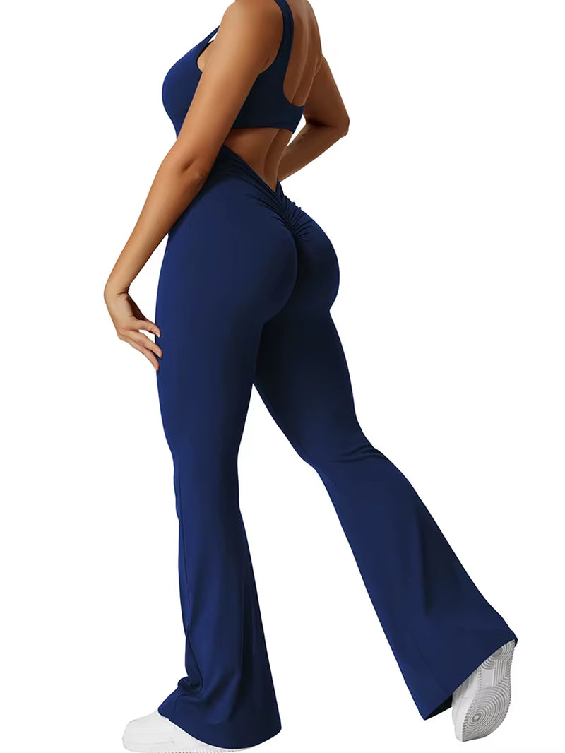 Elevate Your Summer Style with the 2025 Women's Slim Fit Backless Bodysuit – Perfect for Yoga and Sports!
